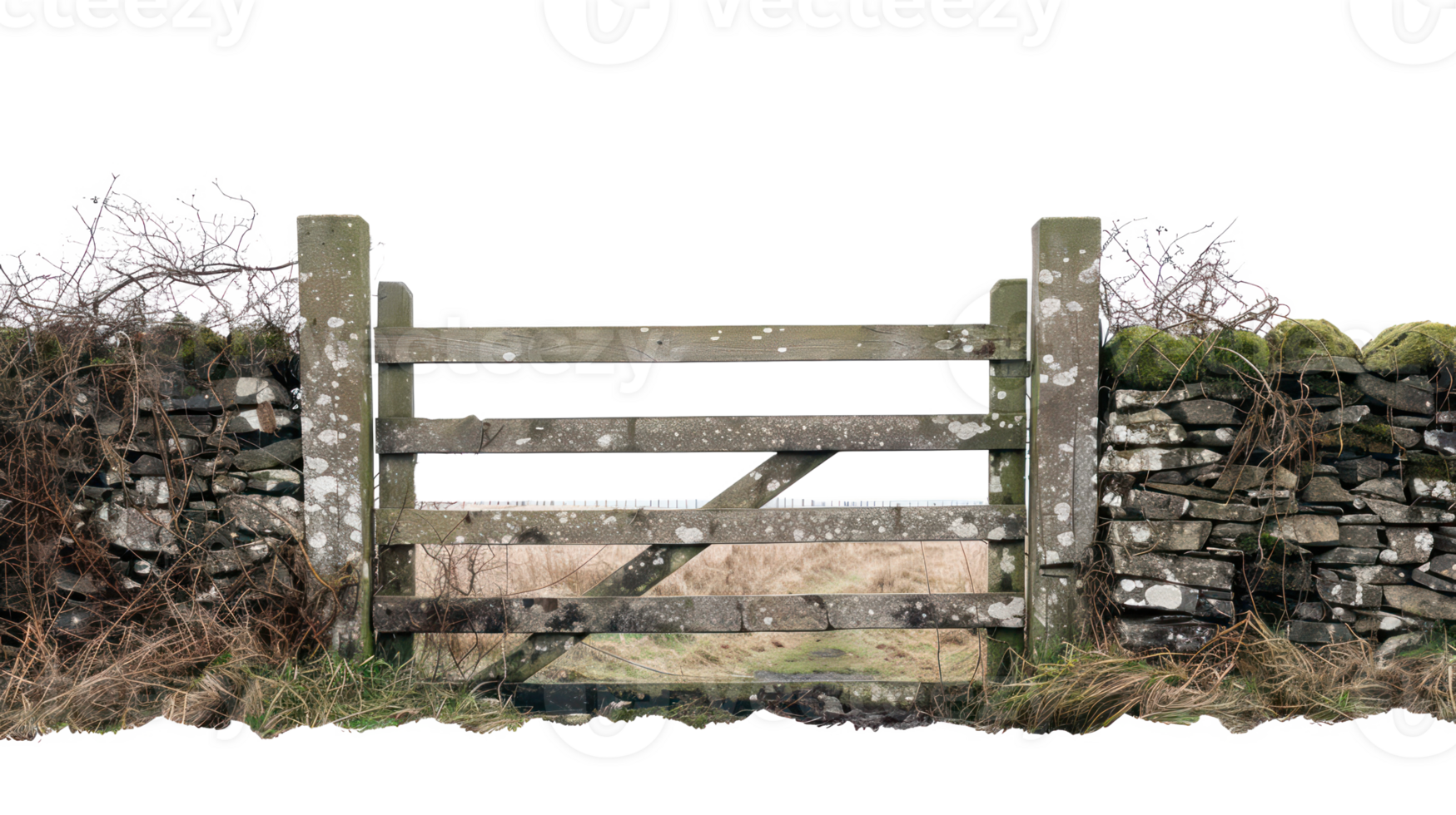 Farm Gate isolate on transparency background png
