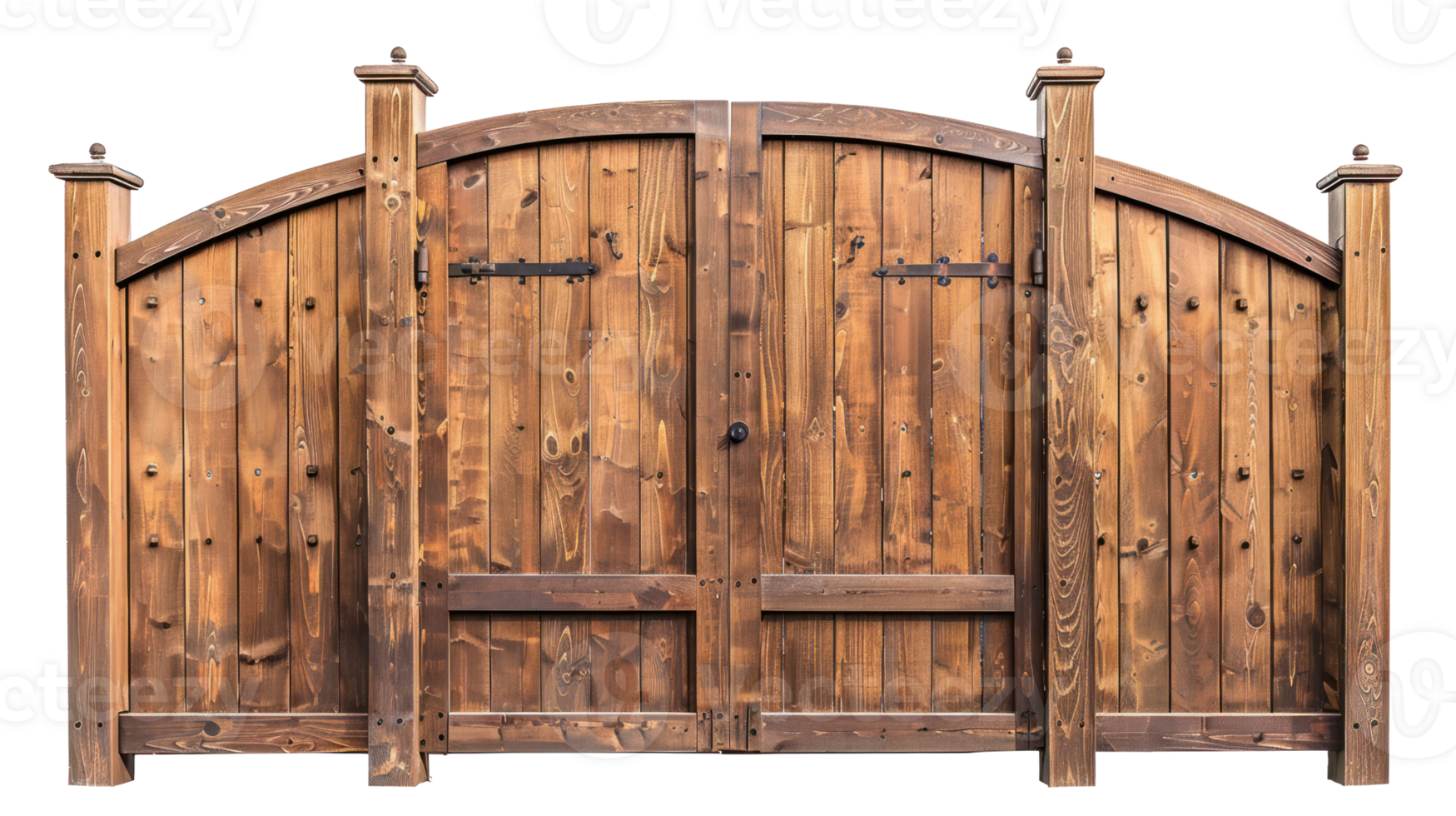 Wooden Gates isolate on transparency background png