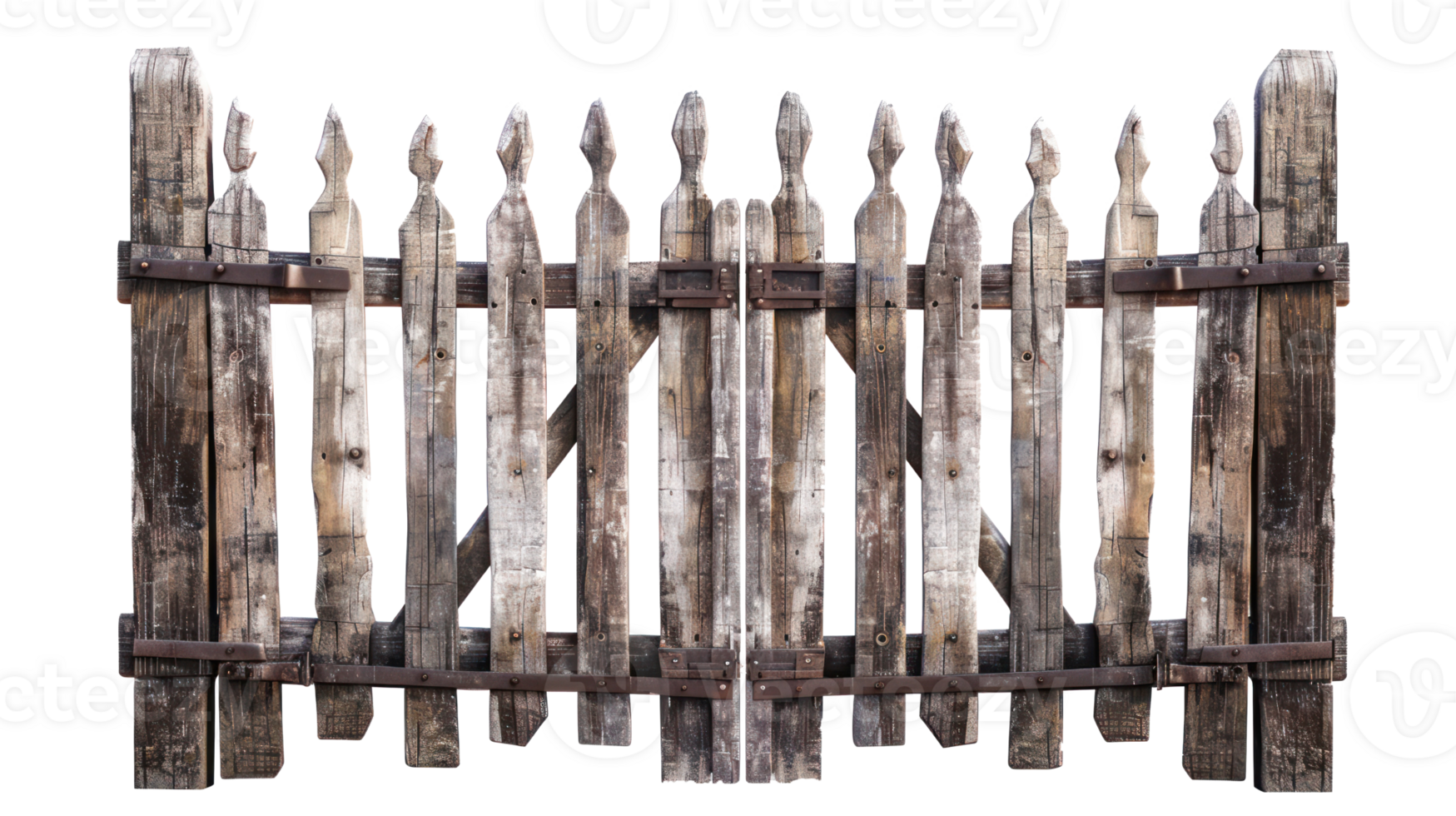 Picket Gate isolate on transparency background png