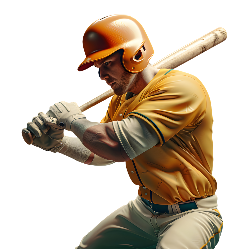baseball player swinging bat transparent background png