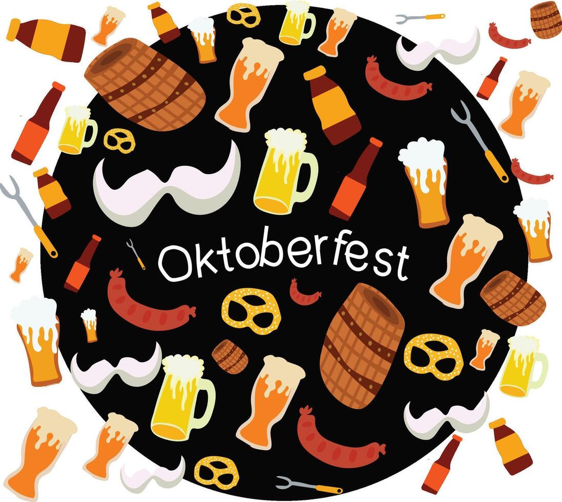 German oktoberfest set vector
