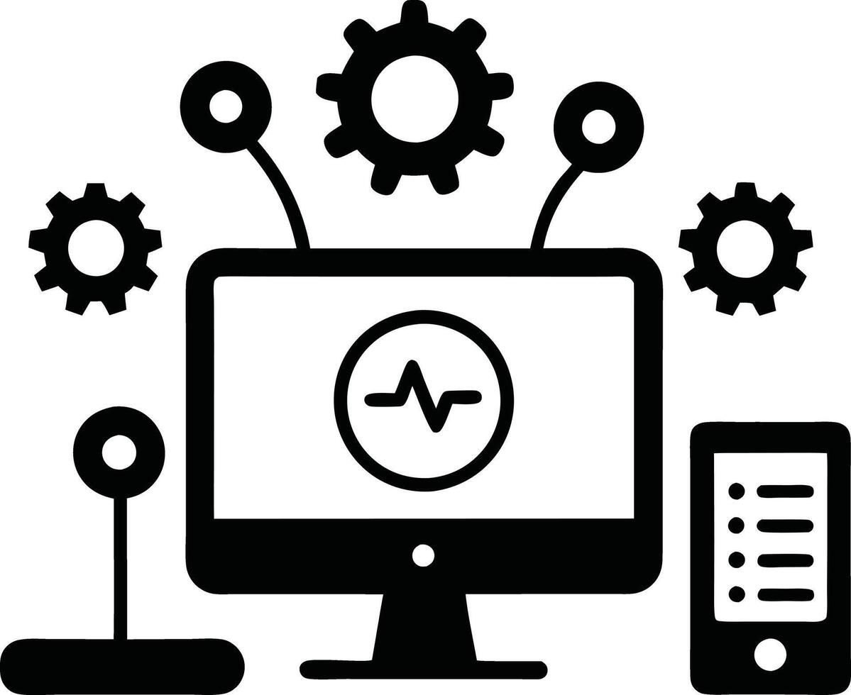 technology coding illustration vector