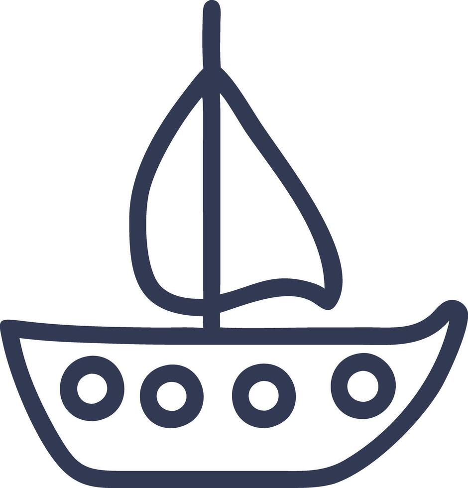 19th century sailing ship vector