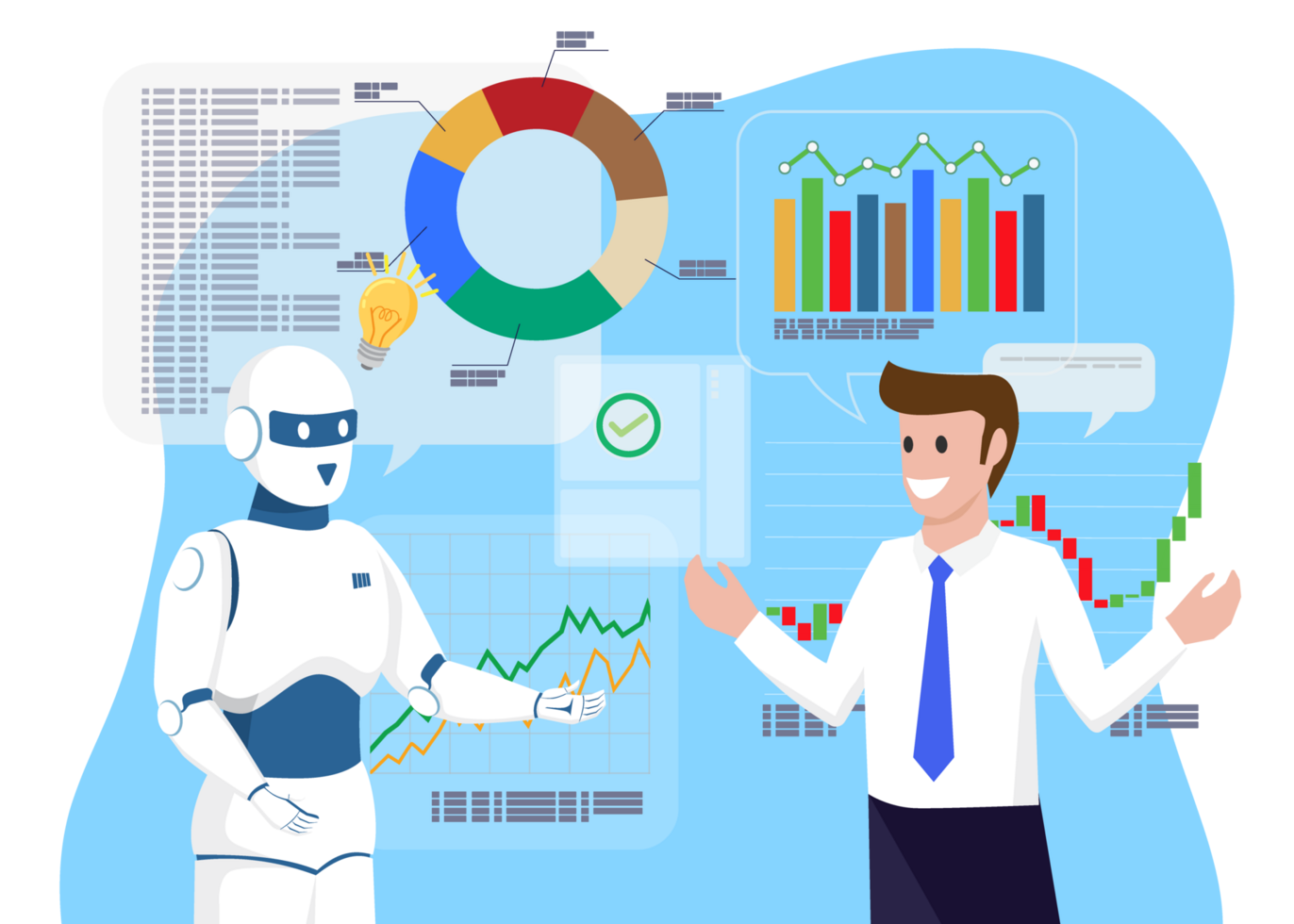 Artificial Intelligence Learning and training from Human png