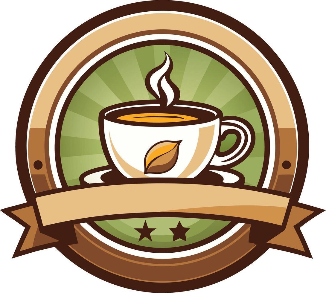 coffee cup logo design vector