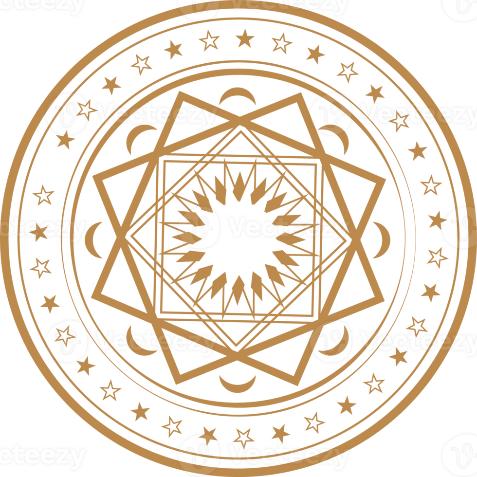Magic circle, Mystical geometry symbol png