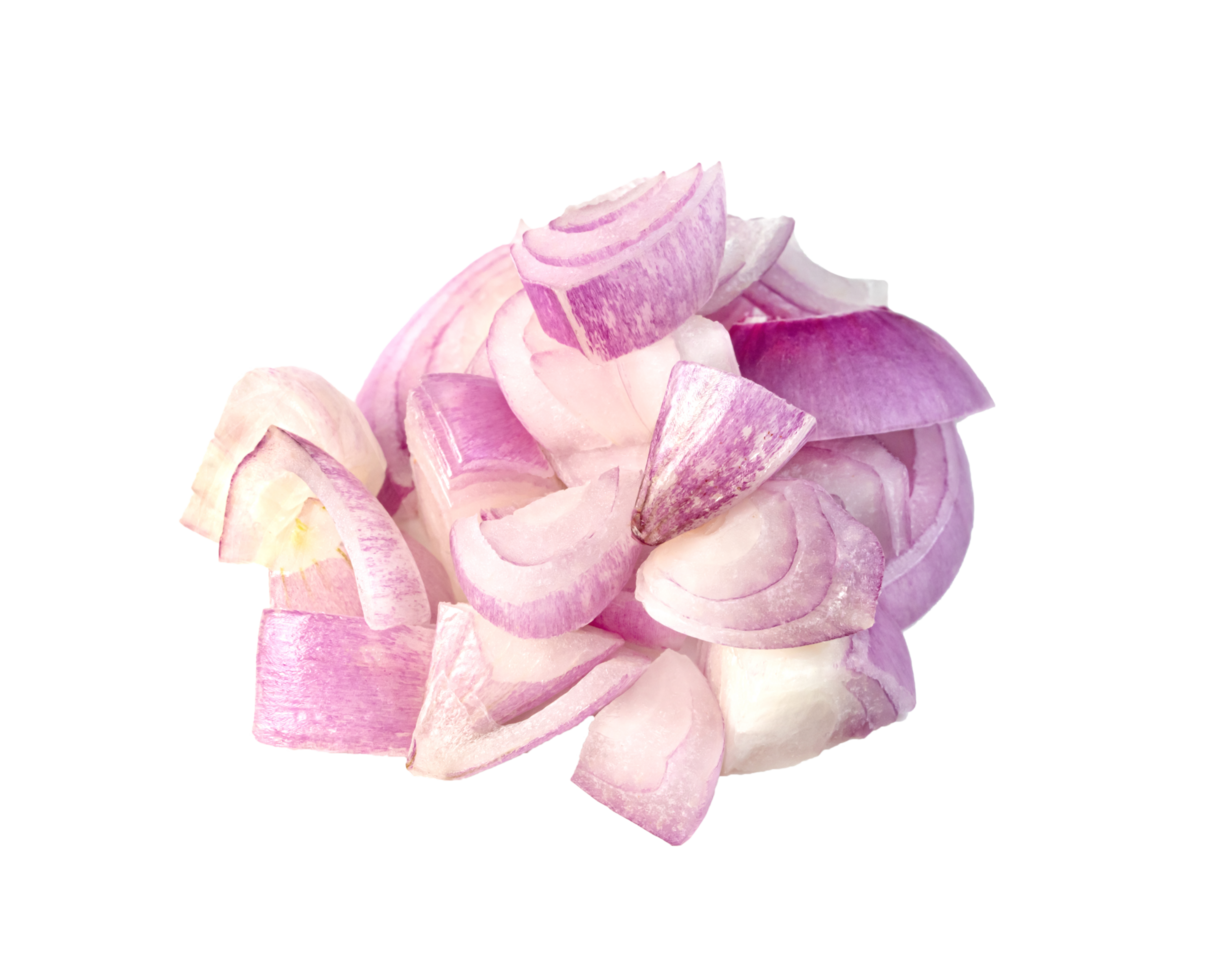 shallots onion chopped isolated png