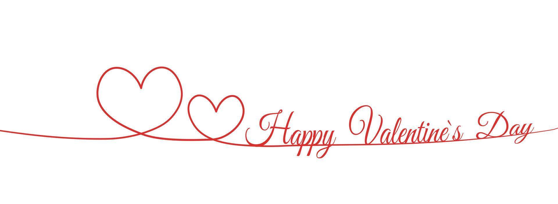 Happy Valentines Day banner. Valentine Day greeting card. Happy valentines day love poster vector