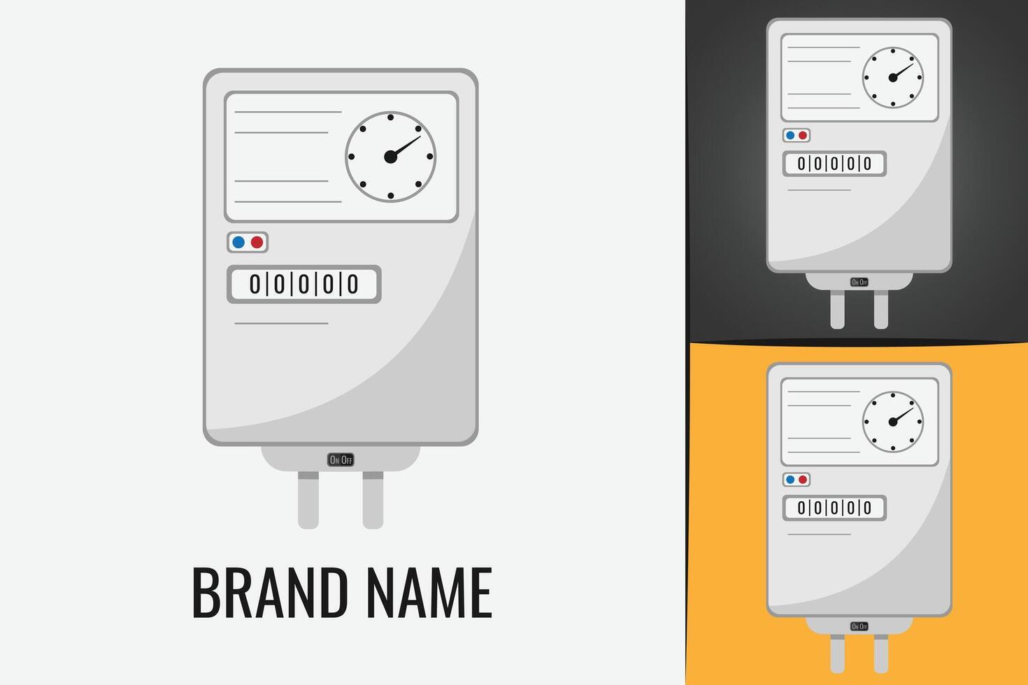 House Electric water heater Gas boiler logo. Boiling heating gas fired boiler logotype vector