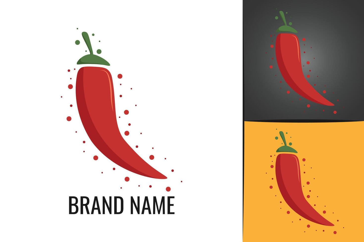 Red hot chili pepper logo. Spicy vegetables chile peppers logotype vector
