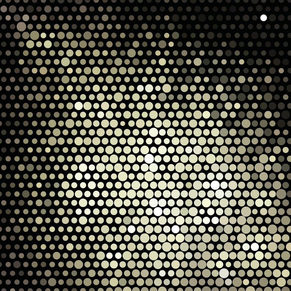 Vibrant green and black halftone dots forming a gradient pattern vector