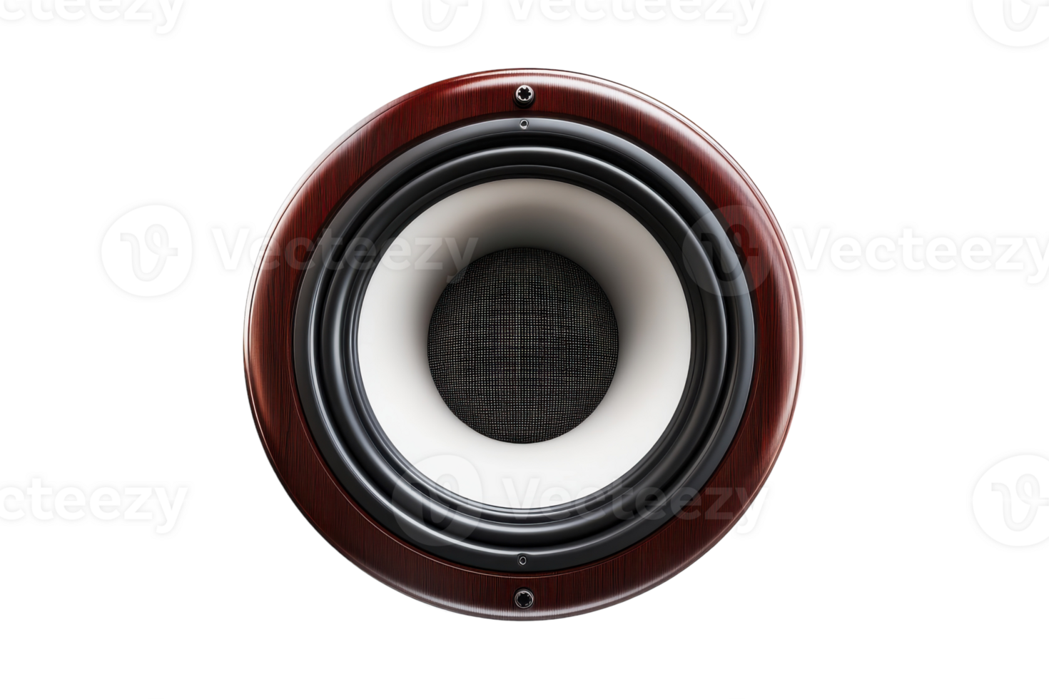 Elegant wooden speaker showcasing rich sound quality and refined design for audio enthusiasts png