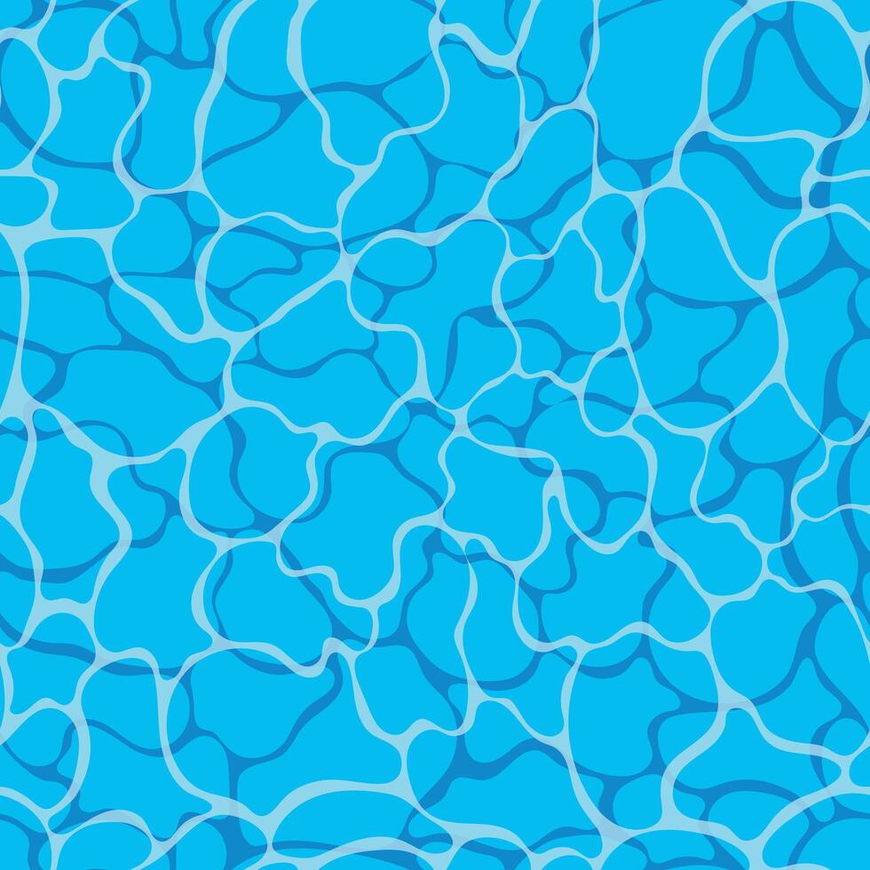 Turquoise rippled water texture background. Seamless pattern. Sea waves abstract background. Modern flat background design with tranquil turquoise ripples. vector