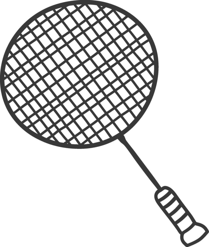 Badminton racket illustration vector