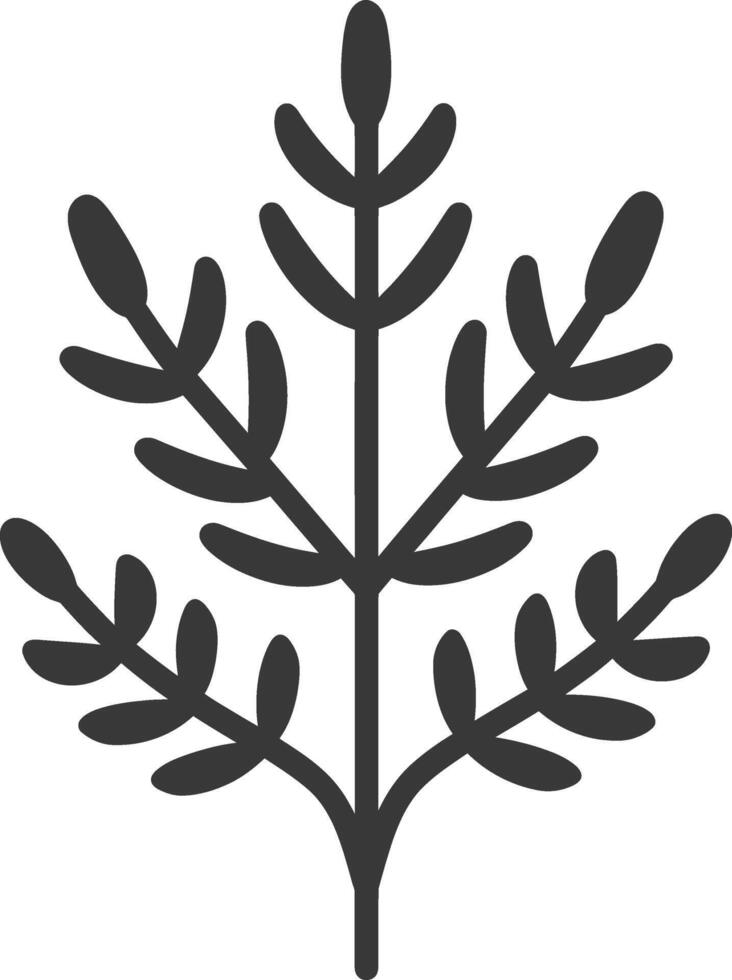 A black and white illustration of a tree vector
