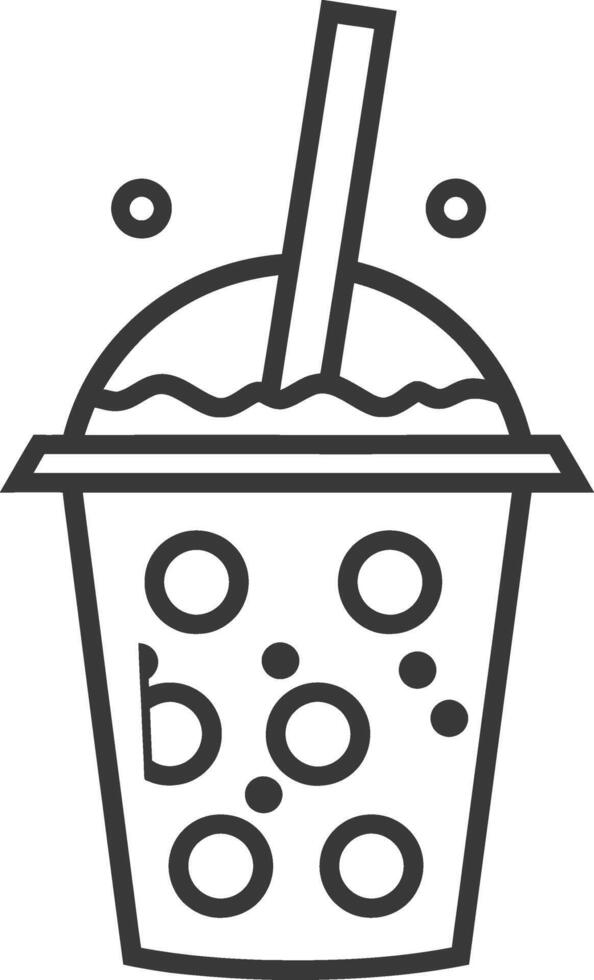 Bubble tea icon illustration vector