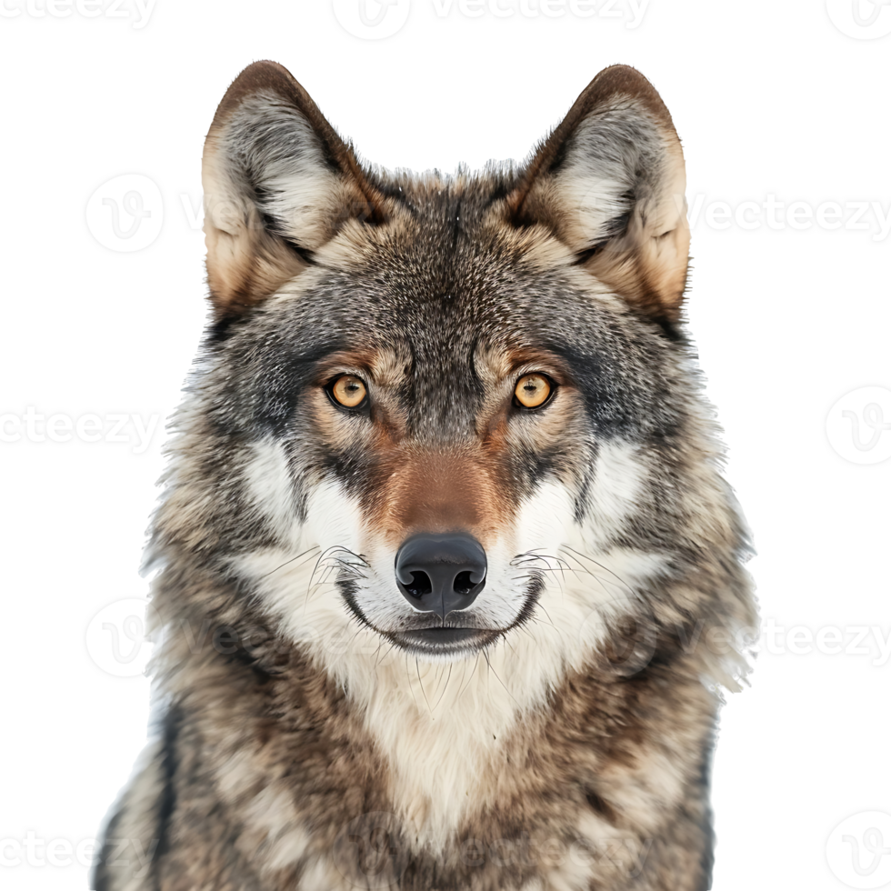 A wolf is looking at the camera png