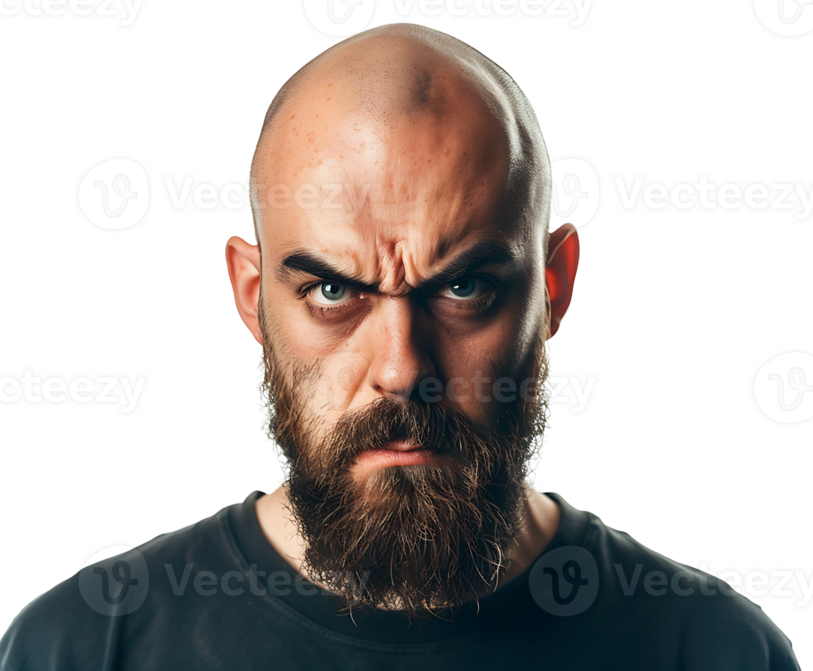 A man with a beard and a black shirt png
