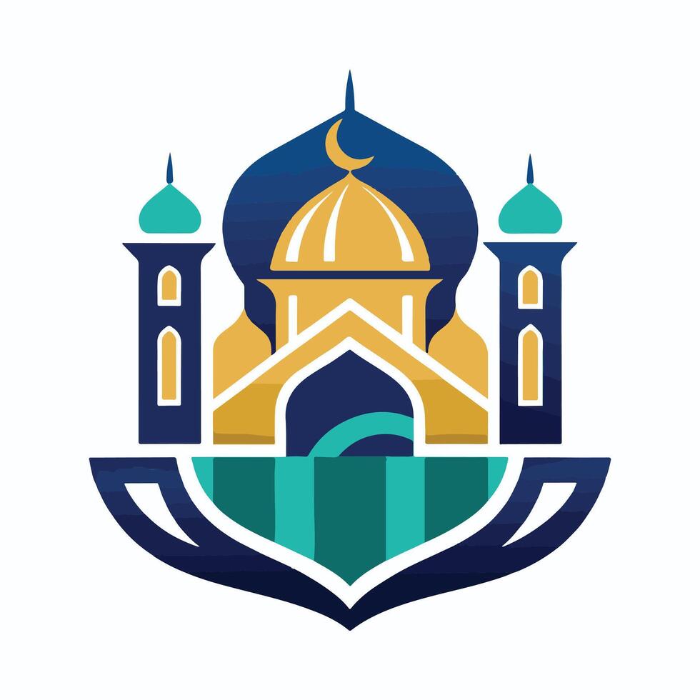 The logo for a mosque vector