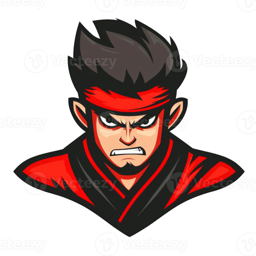 Angry Red-Haired Warrior png