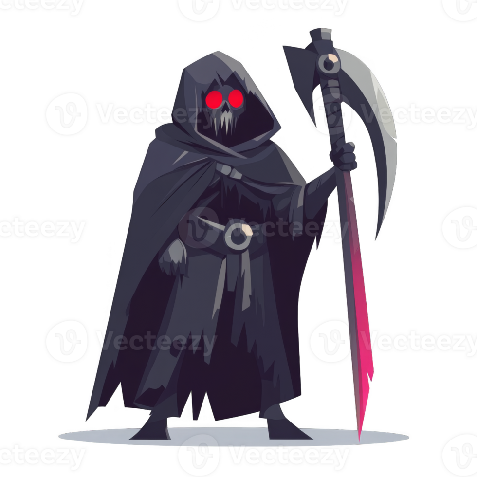 Dark Fantasy Illustration of Grim Reaper png