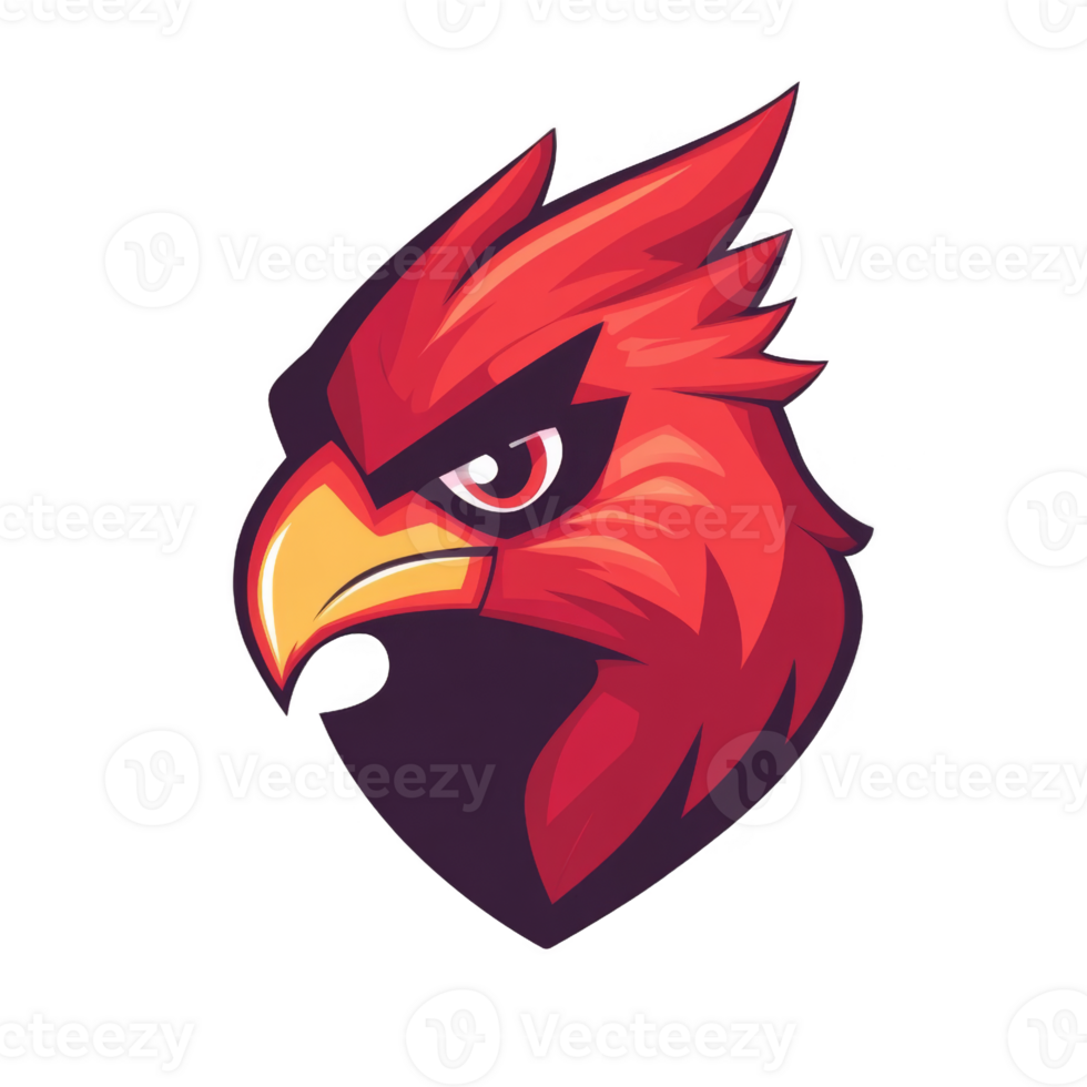 Fiery Red Eagle Mascot Design png