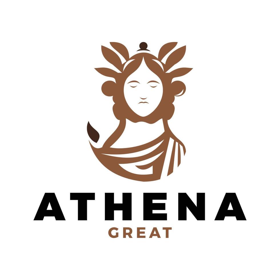 Athena Icon Logo Design Template vector