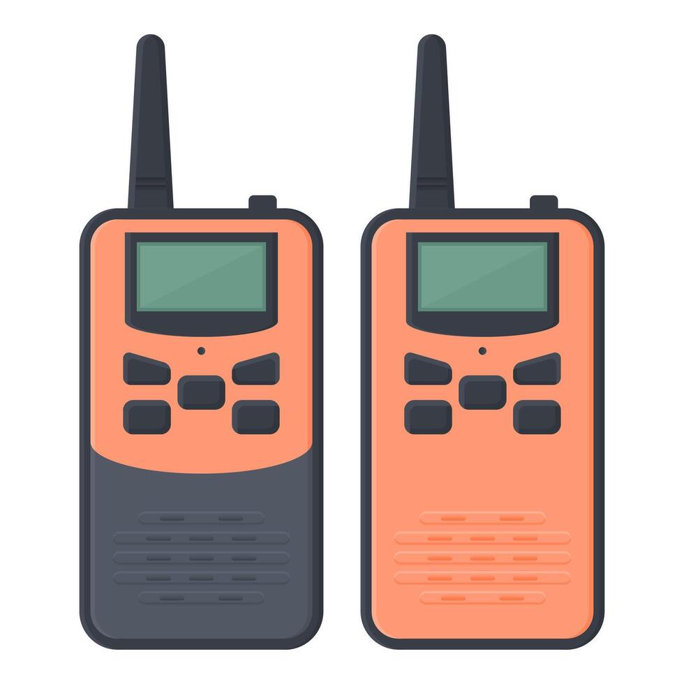 Portable Handheld Transceivers Communication Device. Design Portable Handheld Transceivers Communication Device Vintage. vector