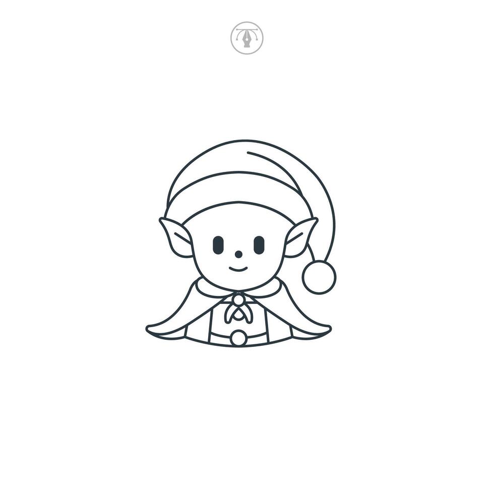 Elf icon symbol illustration isolated on white background vector