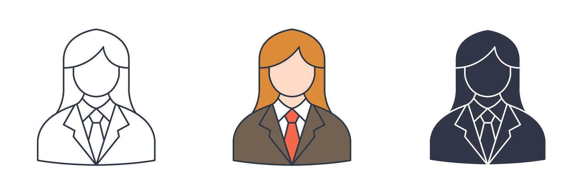 Judge icon symbol illustration isolated on white background vector
