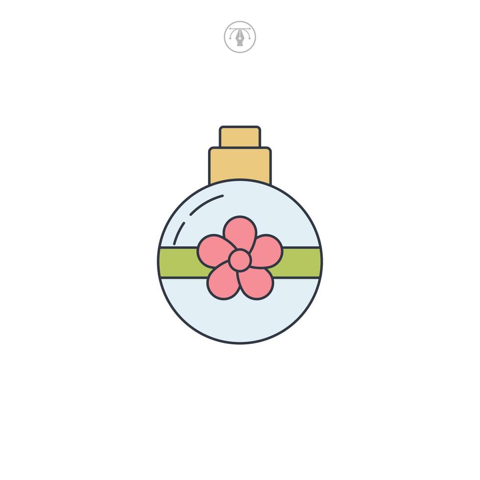 Christmas Ornament Ball icon symbol illustration isolated on white background vector