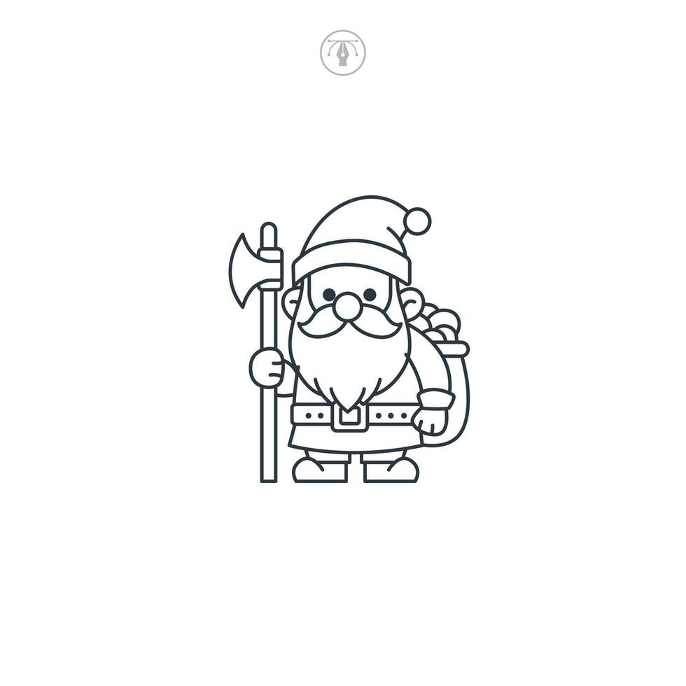 Dwarf icon symbol illustration isolated on white background vector