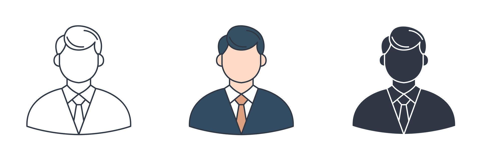 Judge icon symbol illustration isolated on white background vector