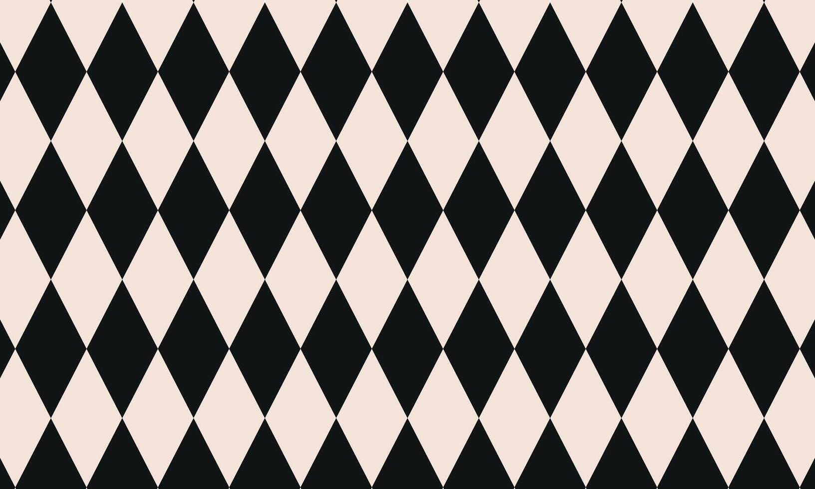geometric abstract horizontal background of black and white rhombuses vector