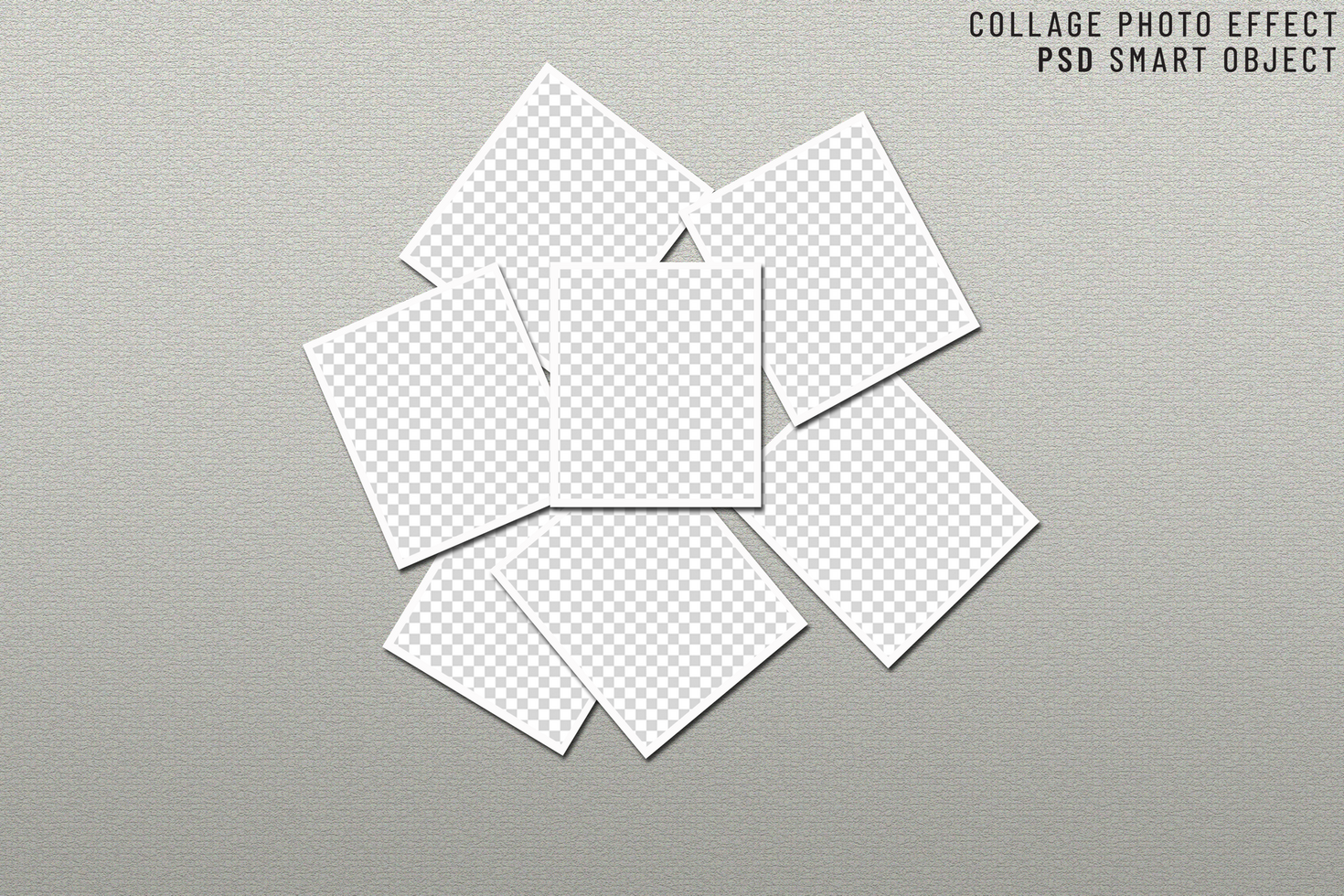 digital photo wall template and collage of photos psd