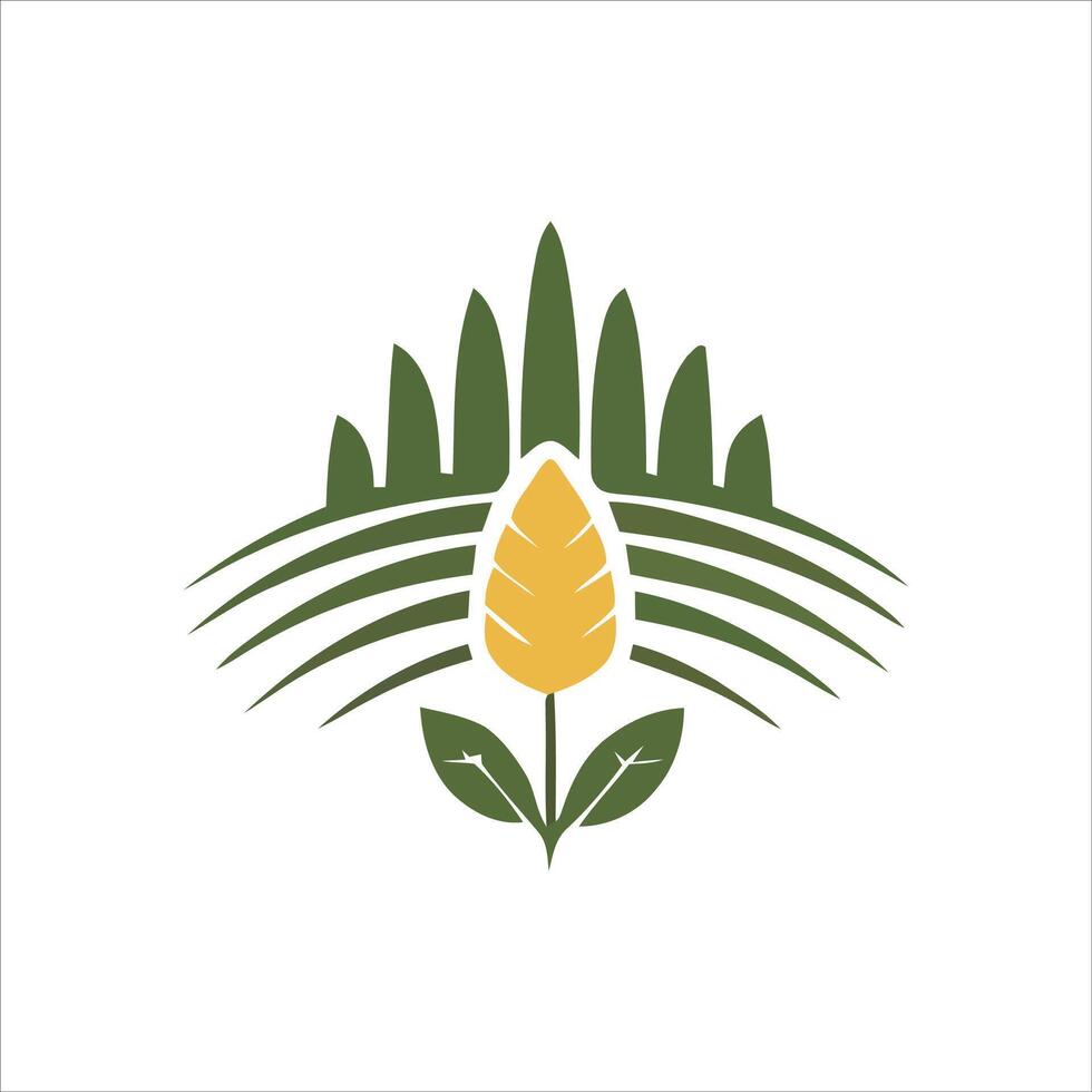 Clean and Modern Logo for Agriculture and Farming Businesses. vector