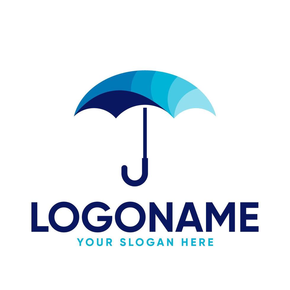 Umbrella logo design vector