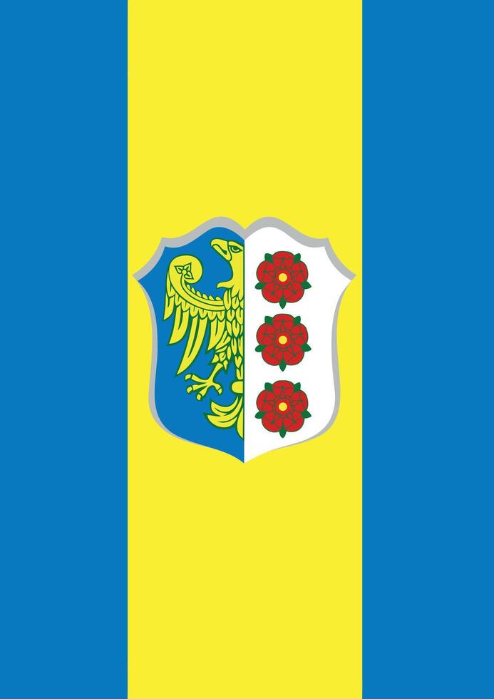 the of a Flag of the Olesky District vector