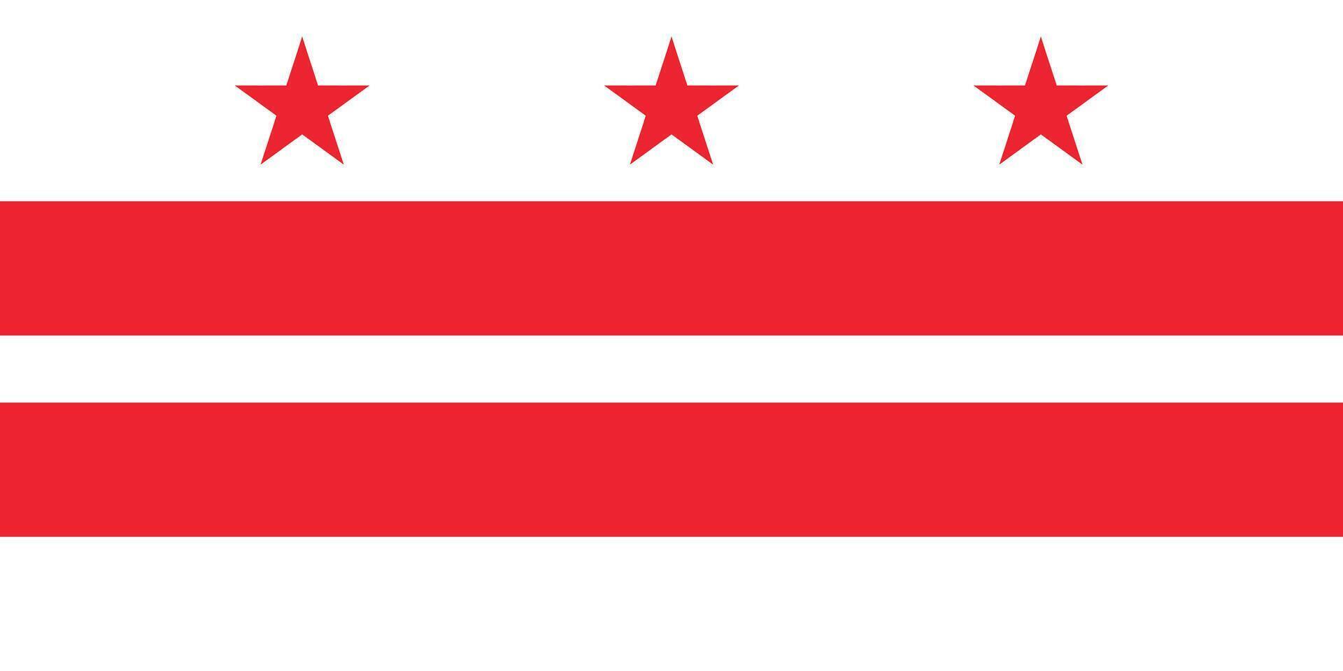 Flag of the District of Columbia vector