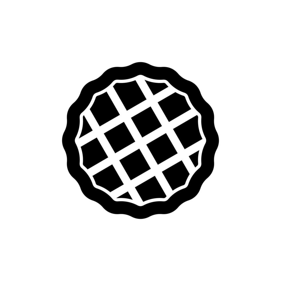 Pie icon illustration vector