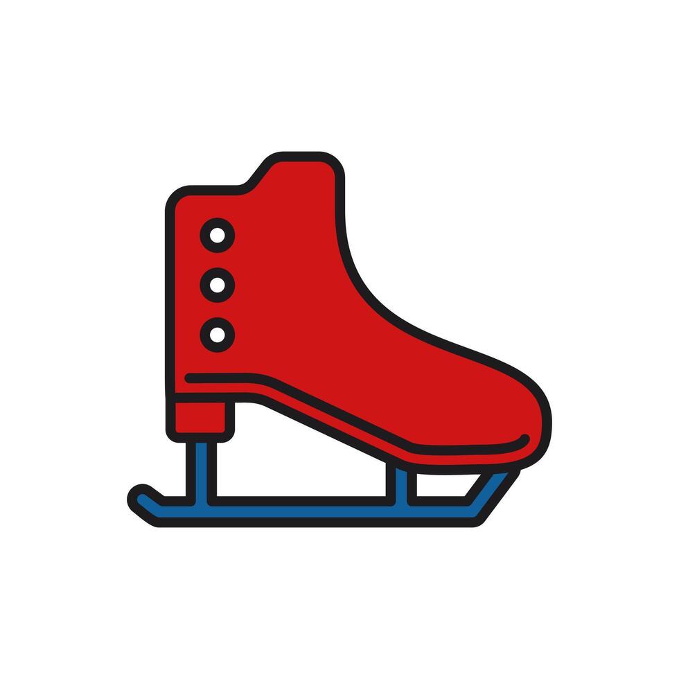 Ice skates icon illustration vector
