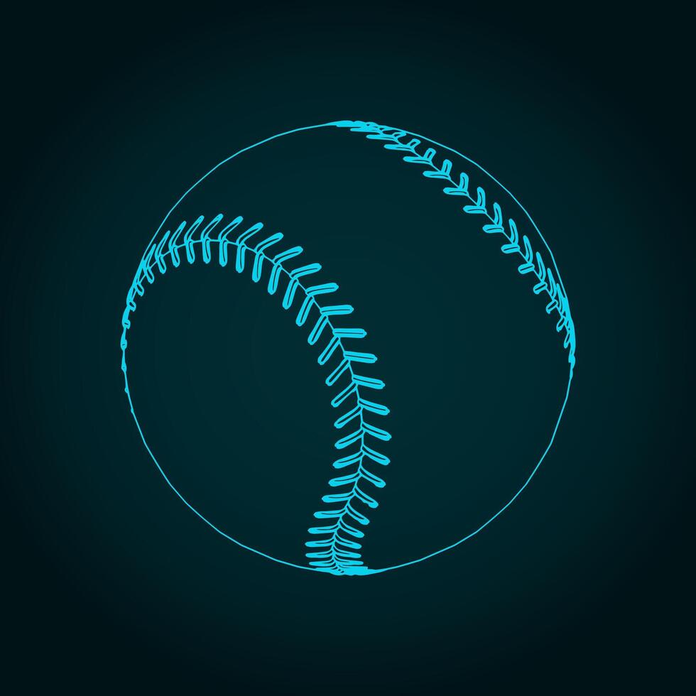 Baseball ball illustration vector