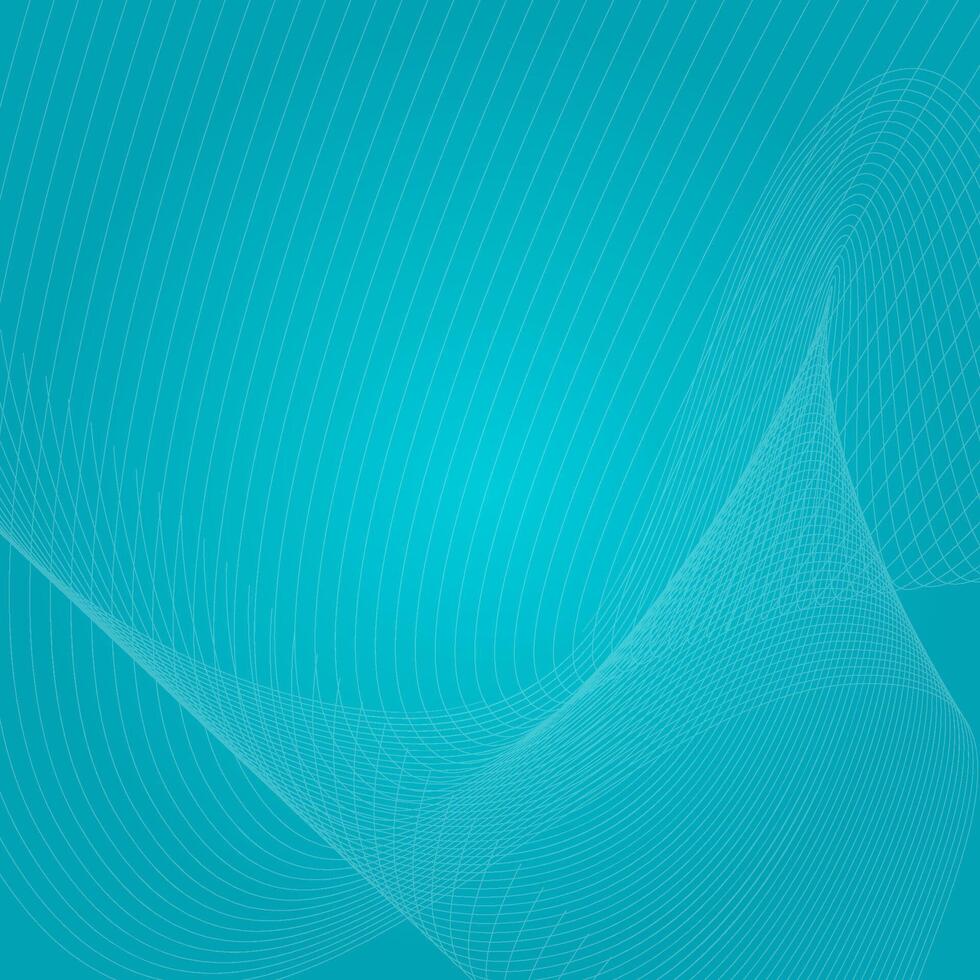 Blue abstract background with wavy lines. illustration for your design vector