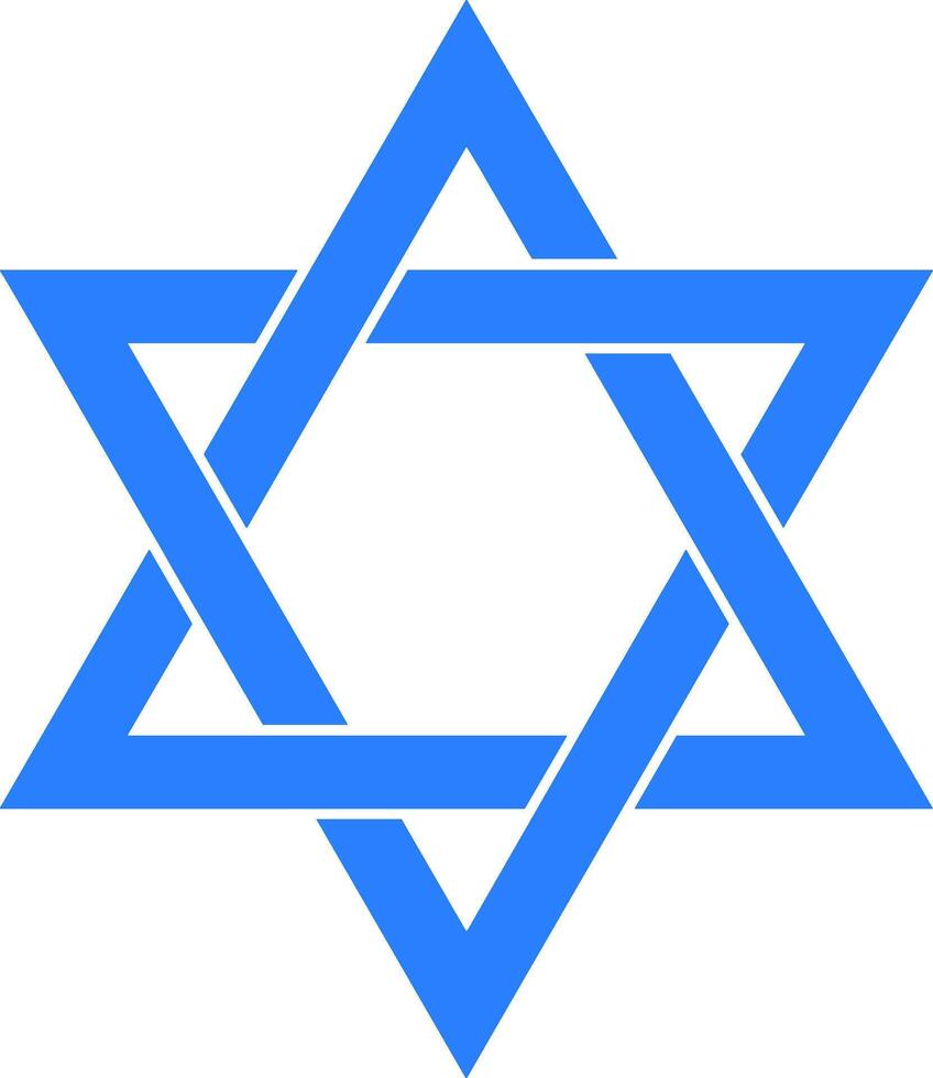 The star of david is a symbol of israel vector