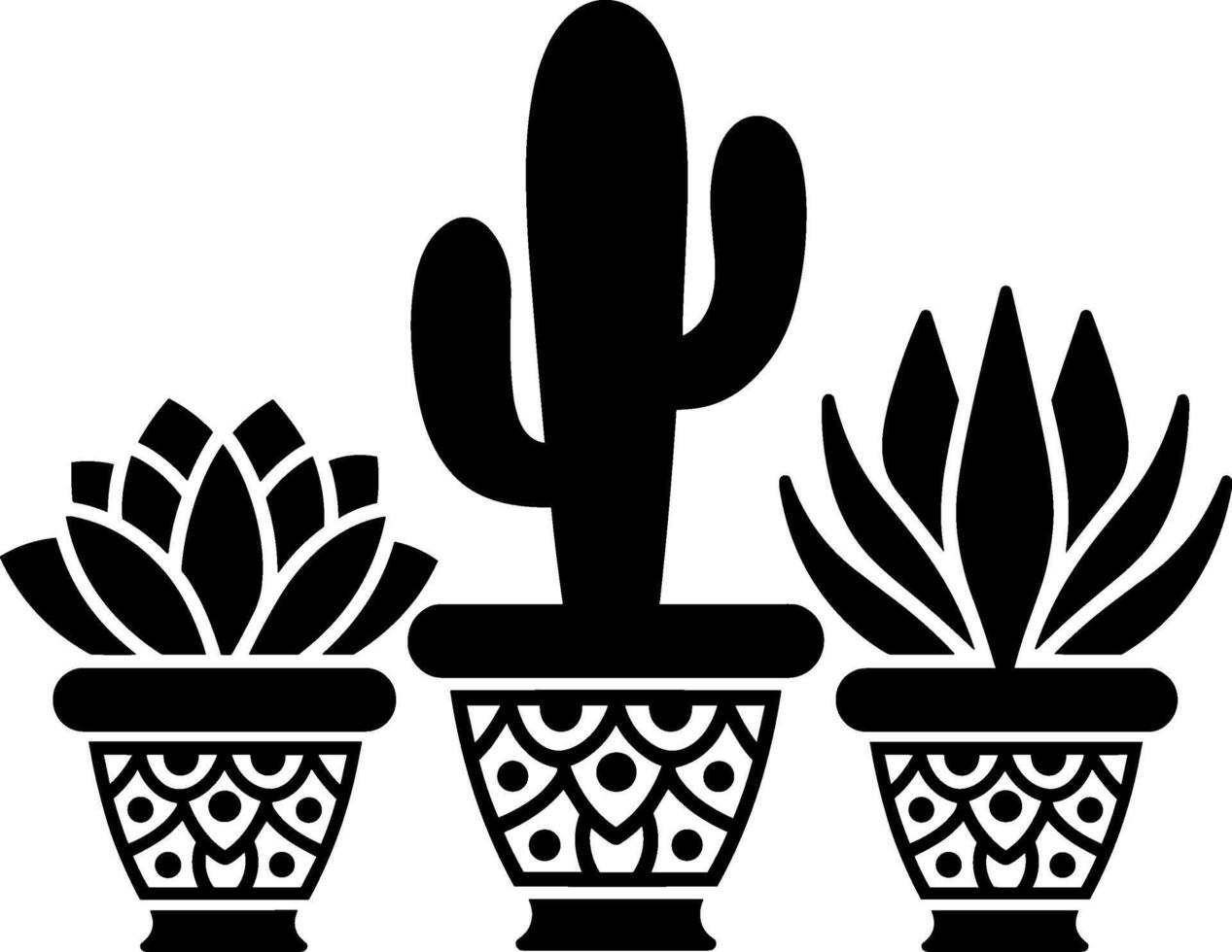 Cactus plant clip art vector