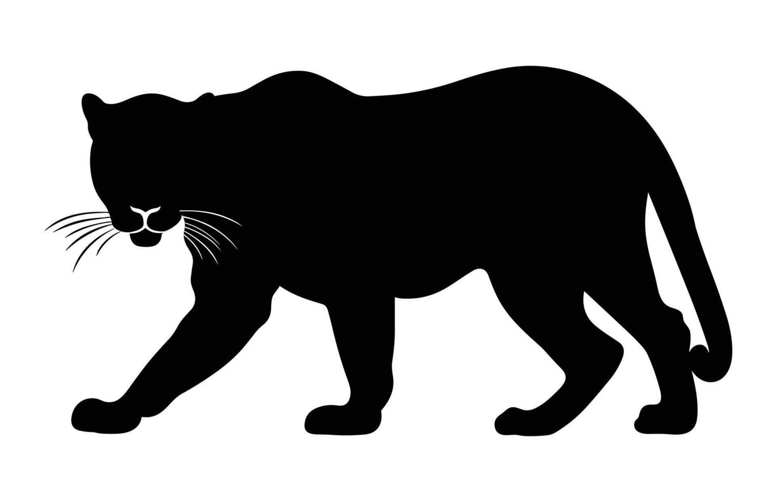 Leopard Predator Silhouette vector