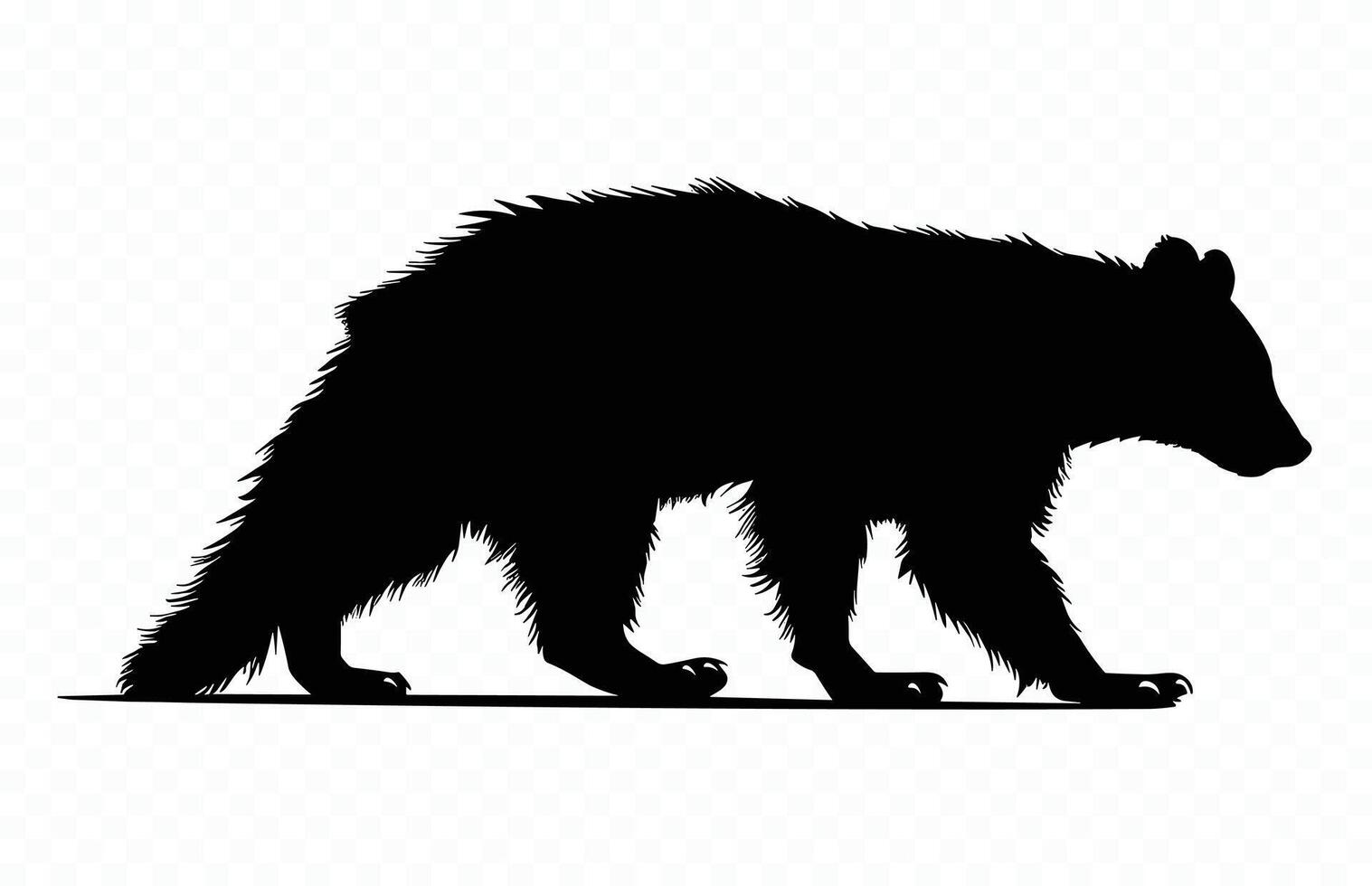 Wolverine Animal Silhouette vector