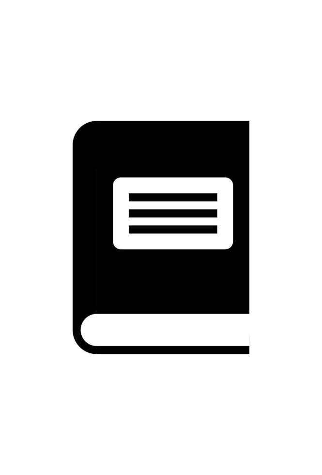 simple big book icon for knowledge vector