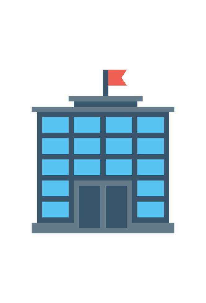 illustration of school building for education. academic symbol vector