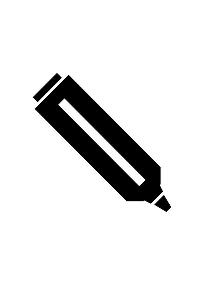 simple marker icon for design. office marker vector